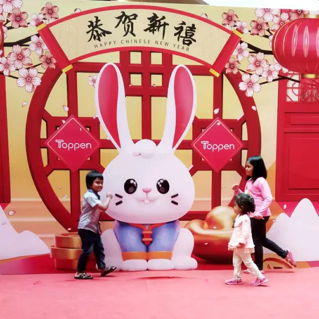 CNY 🐰🥕🍊 vibes at Toppen Mall