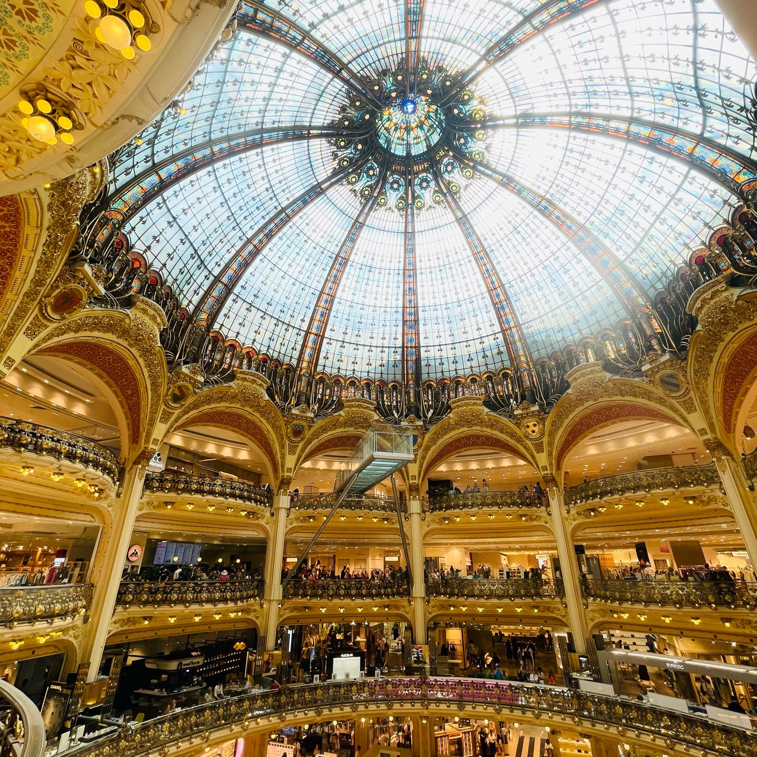 The Tale of Galeries Lafayette…  Galeries Lafayette Paris Haussmann