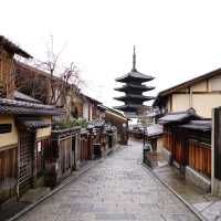 Walking along quaint Kyoto houses