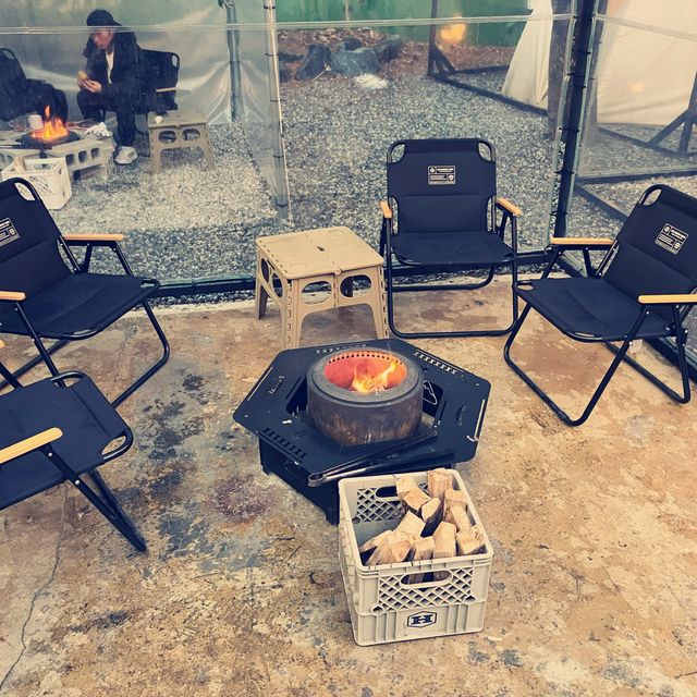 용인 도심 한복판에서 즐기는 불멍~ 힐링숲 불멍카페🔥⛺️