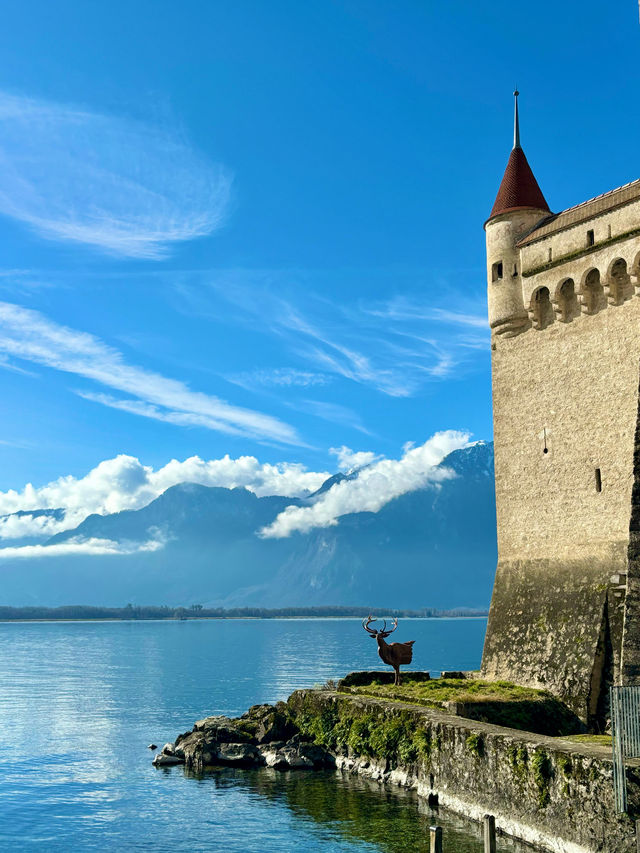 【瑞士】Château de Chillon西庸城堡：中世紀奢華湖畔城堡