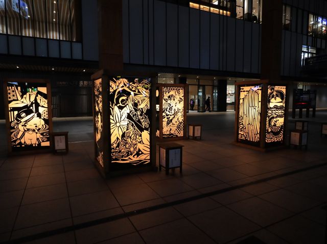 畳一畳の「大灯籠」長野灯明祭り