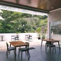 AS IT HAS BOTH INDOOR AND OUTDOOR SEATING