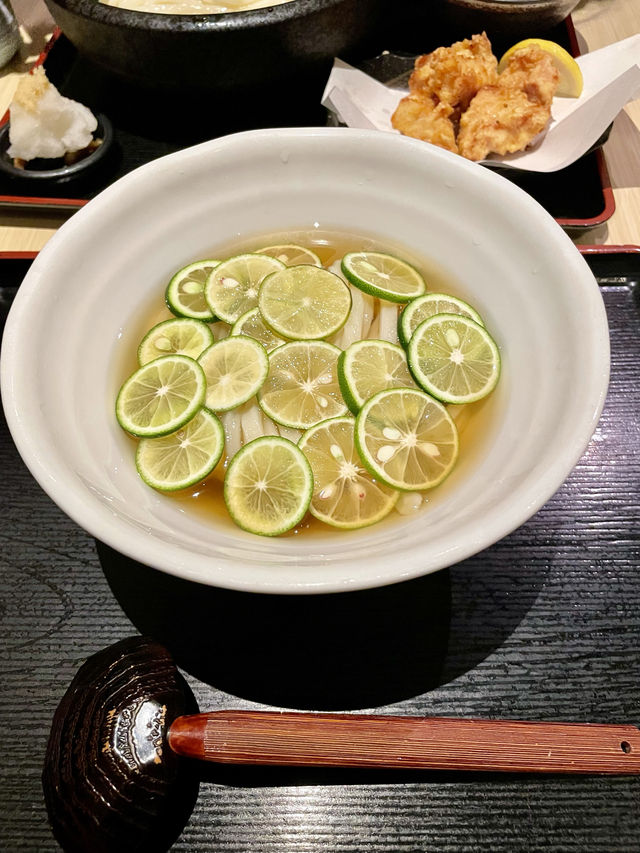 兵庫　夏にぴったり！さっぱりとしたすだちうどん☀️