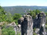 The beauty of the rocks formation at Rathen, Saxon Switzerland National Park