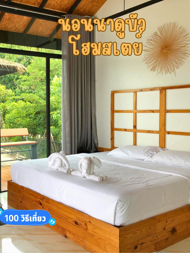 🌿 พักผ่อนกับธรรมชาติ นอนนาดูบัว โฮมสเตย์
