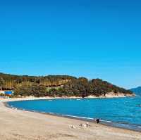 Manseongri Black Sand Beach - sunset scenery 