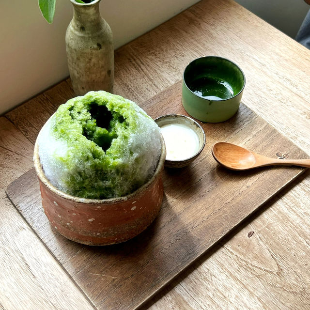 오사카 빙수 와드 오모테나시 카페빙수와 차를 파는 감성적인 곳