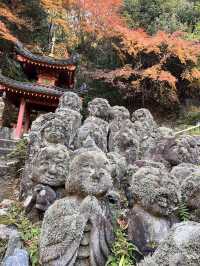 A Thousand Rakan Statues at the Otagi Nenbutsu-ji Temple in Kyoto
