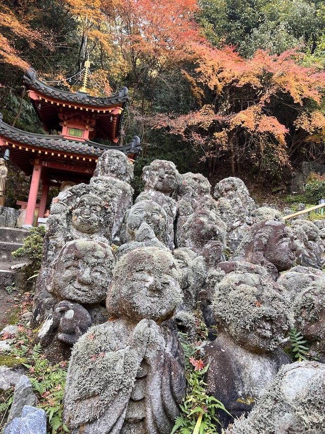 A Thousand Rakan Statues at the Otagi Nenbutsu-ji Temple in Kyoto