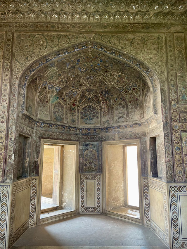 Intricate details of a palace 