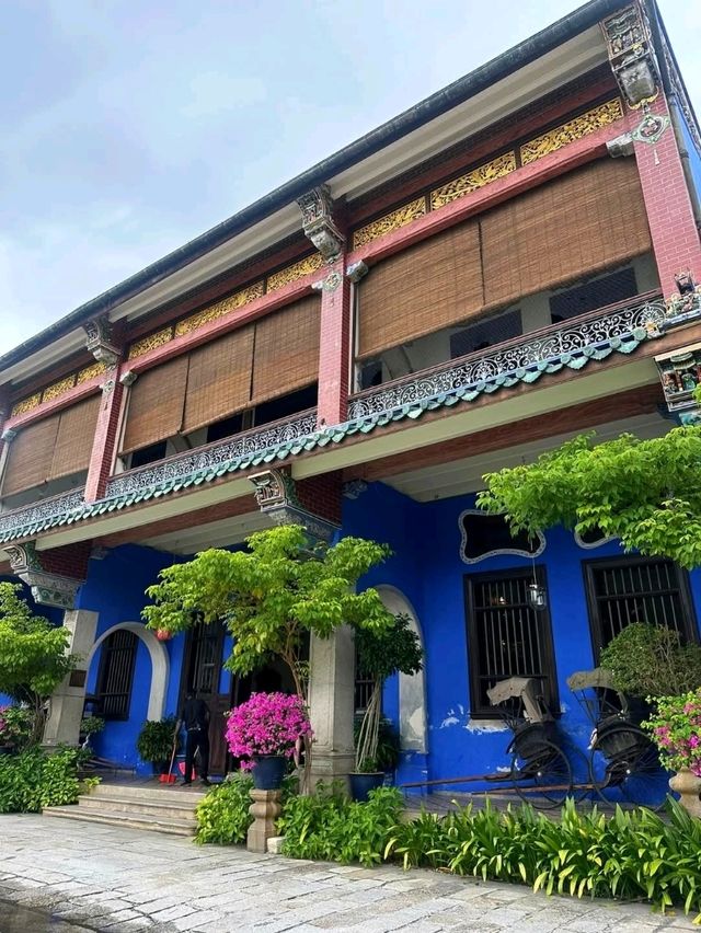 特色的建築檳城藍屋影不停