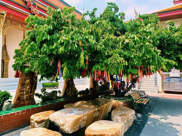 泰國曼谷市中心湄南河畔著名古跡皇家寺廟景點：Wat Sangwet Witsayaram，暹羅文化藝術精美寺廟建築，適合打卡拍照📸冥想