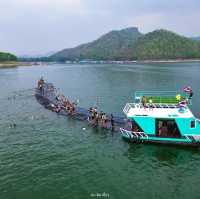 พักแพเขื่อนศรีนครินทร์ ล่องแพเปียก เล่นสวนน้ำ
