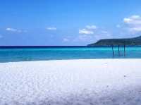 White sands, crystal-clear waters, and peaceful vibes at Koh Rong Island 🌴☀️
