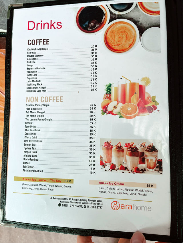 Ara Cafe & Eatery: A Scenic Coffee Haven in Parapat