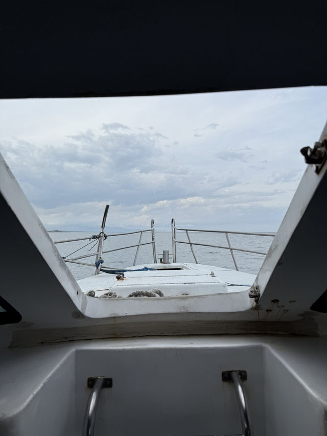 Boarding ferry at Sanur Harbour