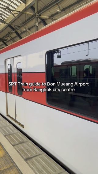 Bangkok SRT Red line subway from city centre to Don Mueang Airport Guide