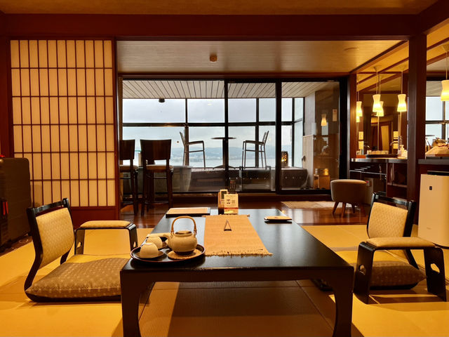 松江 - 夕陽中的溫泉