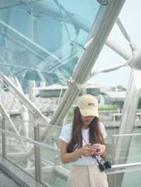 The Helix Bridge สะพานเหล็ก DNA สิงคโปร์