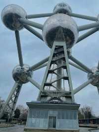 🌐✨ Europe budget Trip:Atomium Brussels – The Giant Icon of Belgium! 🇧🇪