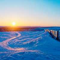 オーロラで有名なラップランドの村🇫🇮