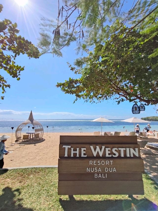 🌊 Tranquility in Layers: The Private Beach of Westin Nusa Dua 🐚