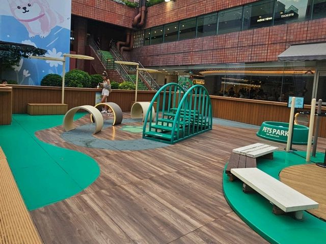 沙田新城市Pets Park寵物同樂園3米高柴柴打卡位