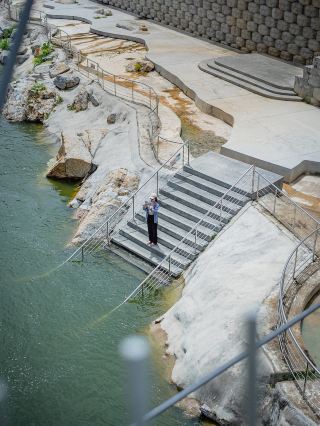 라용의 여유로운 한국 느낌 장소