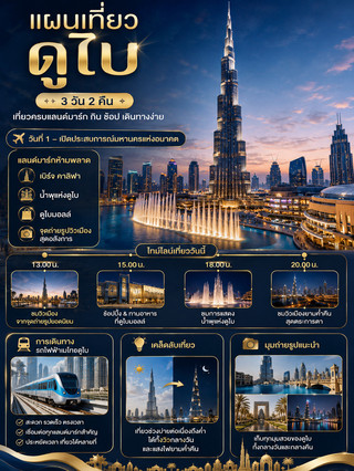 Explore Dubai in one go: 3 days and 2 nights 🇦🇪