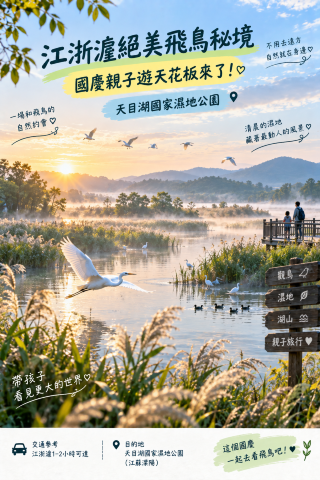 🦢The most beautiful bird-filled paradise in the Yangtze River Delta region is here for family trips during the National Day holiday!