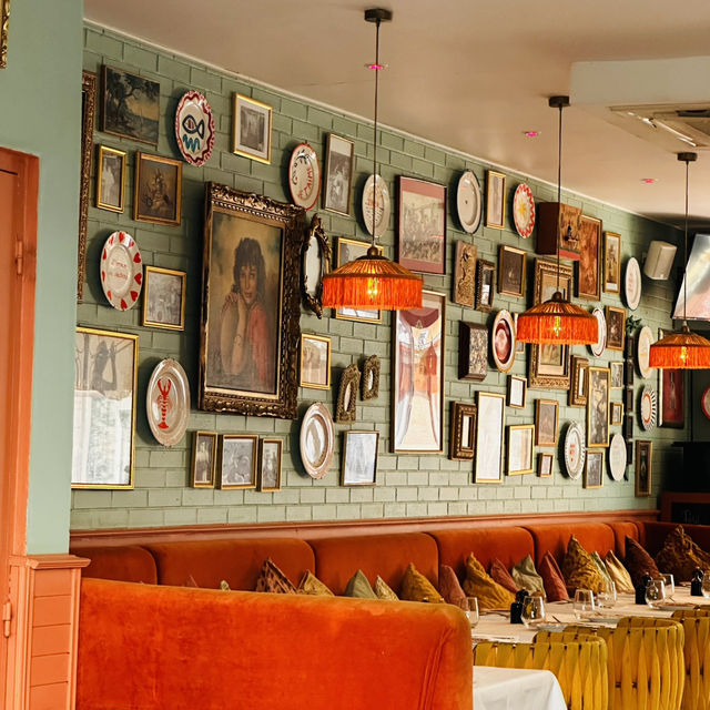 Unique decoration at a diner!