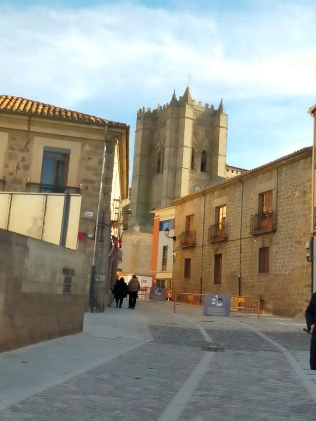 the medieval walls of Avila Spain 