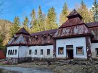 Mysterious and abandoned place with healing water