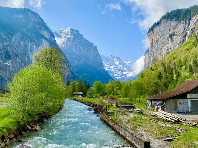 Lauterbrunnen, Switzerland: A popular destination for hikers, skiers, and nature lovers
