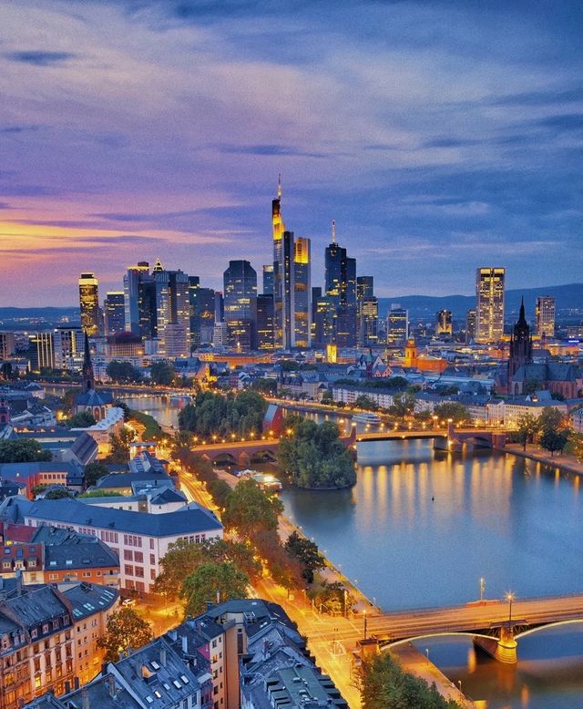 On the banks of the Main River in Frankfurt, a Central European old town that never gets old.