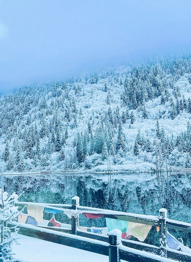 達古冰川景區旅遊風景