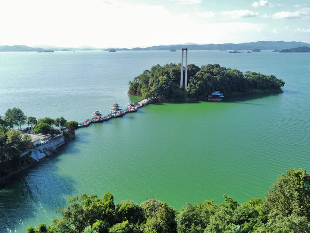 廣東"千島湖"的網紅打卡勝地。
