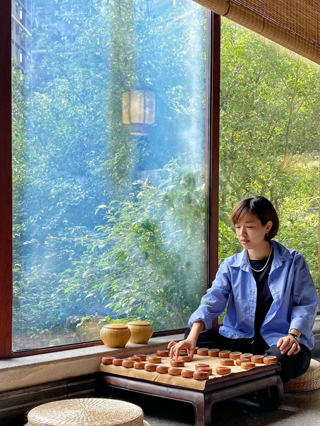這半山中式茶館我可以待上一整天！！！。
