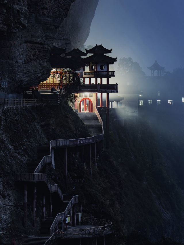 漳州 | 等了2天終於拍到發光的懸空寺。