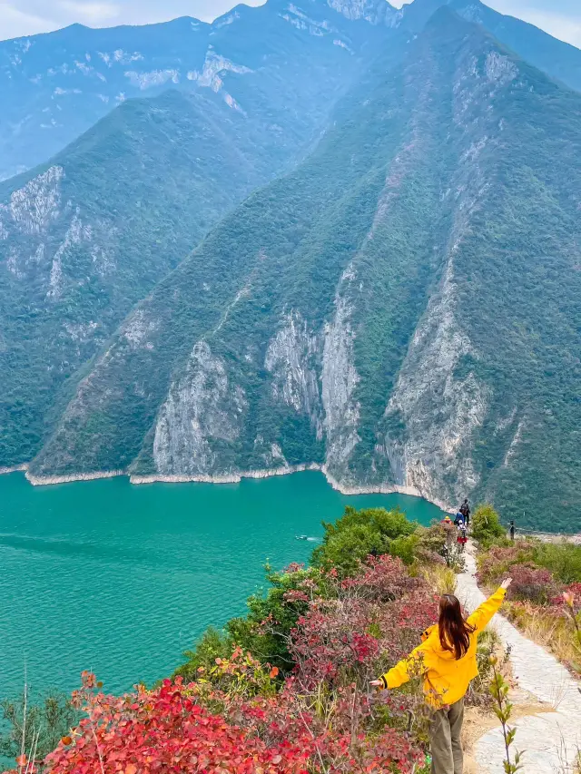 충칭 삼협의 절경에 매료되었어요. 경치가 너무 아름다워요…