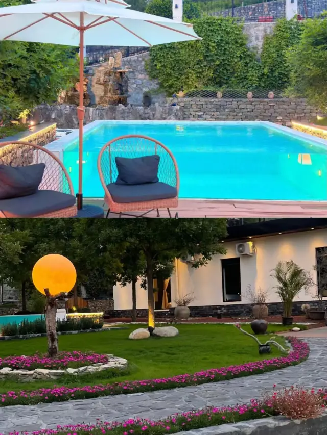 喺山林中，竟然藏住一個擁有泳池嘅庭院