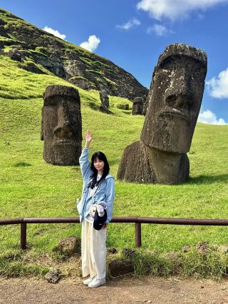 The first in the village to go to Easter Island