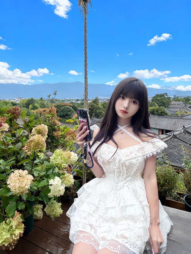 找到了！麗江古城最美秋千在這裡！