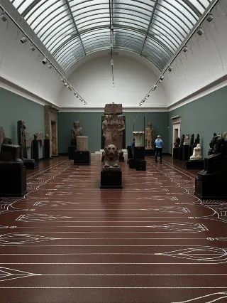 At the Carlsberg Art Museum, I almost missed the paintings on the wall