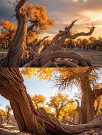 胡楊林裡,尋找失落的地平線