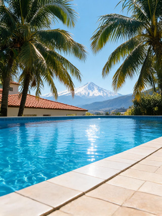Lying flat in the white volcanic city and gazing up at three snow-capped peaks is simply incredible
