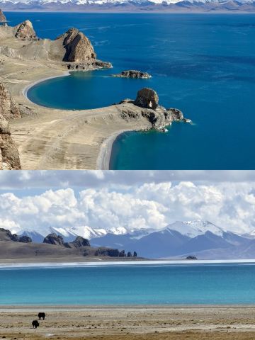 The weather at Namtso on October 1 was unbelievably good!!! No matter which angle