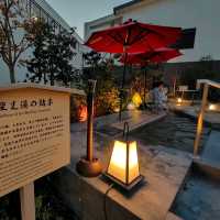 【大阪 弁天町】天空の日本庭園で足湯に入っちゃおう♨️