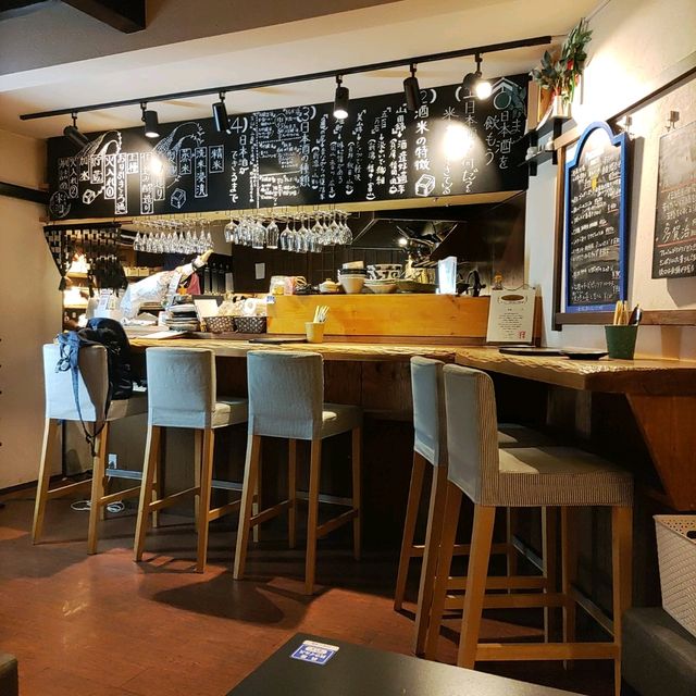 日本酒バル米酒で夕食おまかせメニューを注文してみた
